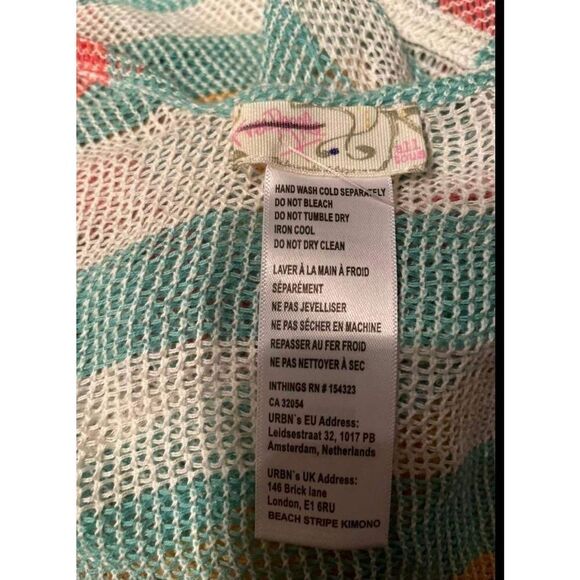 New Free People Tan Lines Woven Kimono Size OS - Picture 4 of 4